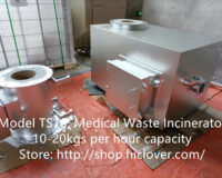 Model: TS10, Medical Waste Incinerator 10-20kgs per hour capacity