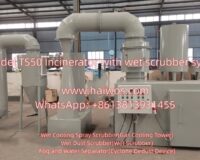 Model TS50 Incinerator with wet scrubber system