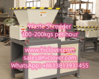 Waste Shredder Double Shaft 100-200 Kgs per hour